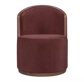 Rossi Berry Performance Fabric Upholstered Swivel Dining Chair