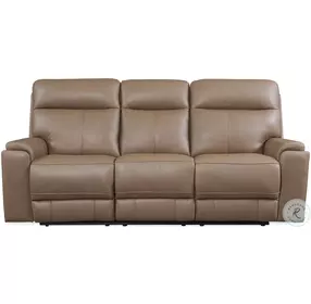 Bryant Tuscan Tan Leather Power Reclining Sofa