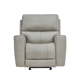 Laredo Cement Leather Zero Gravity Glider Power Recliner with Power Headrest and USB Charging