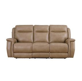 Fischer Saddle Leather 86" Zero Gravity Power Reclining Sofa with Power Headrest and USB Charging