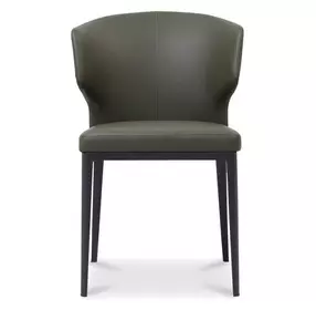 Delaney Dark Green Upholstered Dining Chair Set of 2