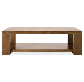 Mosaic Rich Golden Brown Rectangular Mulholland Cocktail Table