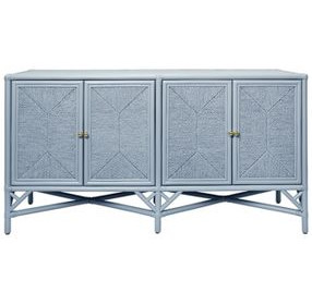 Eleanor Painted Light Blue 4 Door Cabinet