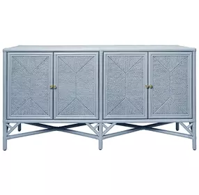 Eleanor Painted Light Blue 4 Door Cabinet