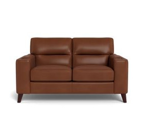 Elwyn Pecan Leather 64" Loveseat