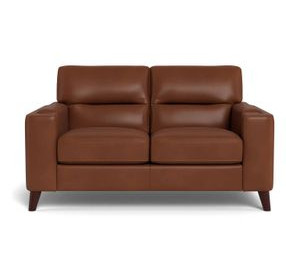 Elwyn Pecan Leather 64" Loveseat