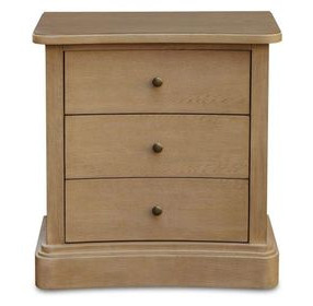 Clarence Natural 3 Drawer Nightstand