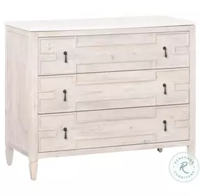 Emerie White Wash And Quartz Entry Cabinet