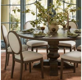 Emerson Dark Brown Round Dining Room Set