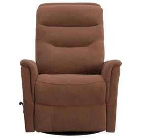 Gemini Snazzy Terracotta Manual Swivel Glider Recliner