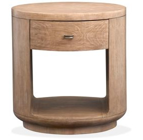 Westvale Chateau Brown Round End Table