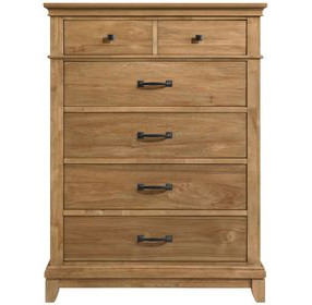 Sunstone Honey Brown 5 Drawer Chest