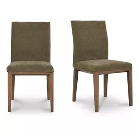 Frankie Olive Upholstered Dining Chair Set of 2