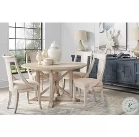 Alcove Belgian Ivory Extendable Dining Room Set