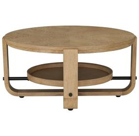 Escape Glazed Natural Oak Cocktail Table