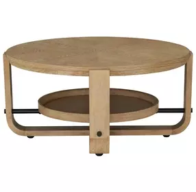 Escape Glazed Natural Oak Cocktail Table