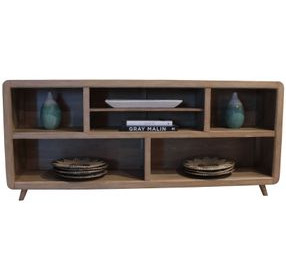 Escape Glazed Natural Oak 72" Console