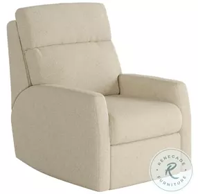 Mimi Journey Ivory Swivel Rocker Recliner
