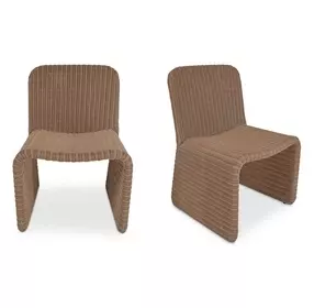 Ella Natural Outdoor Dining Chair Set of 2