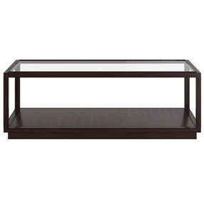 Glaze Cola Rectangular Glass Top Cocktail Table