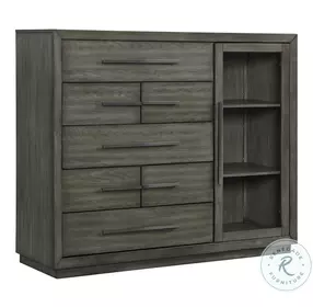 Hollis Gray 7 Drawer Gentlemens Chest