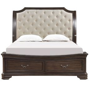 Lyndhurst Walnut Sleigh Bed