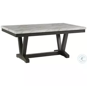 Eve Charcoal And White Dining Table