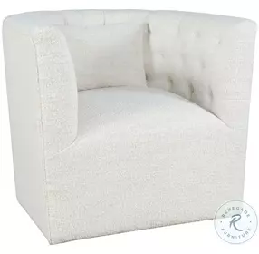 Everly Natural Swivel Accent Chair