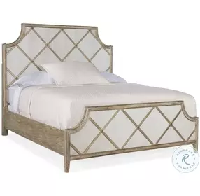 Sanctuary 2 Light Wood Tone Diamond King Panel Bed