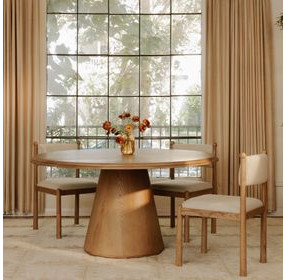 Tutto Natural Round Dining Room Set