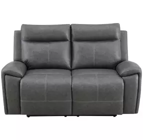 Gaston Gray Manual Reclining 65" Loveseat