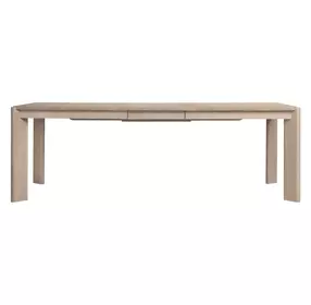 West End Natural Maple 90" Extendable Rectangular Butterfly Leaf Dining Table
