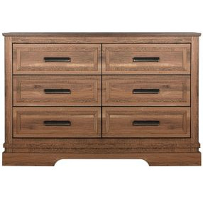Coventry Hall Pecan 6 Drawers Dresser