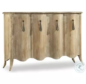 Draped Light Elm Credenza
