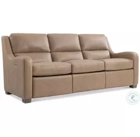 Ventura Tan Leather Power Reclining Sofa