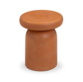 Lydia Orange Outdoor Round Side Table