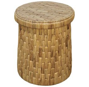Palmera Natural Round Drum End Table