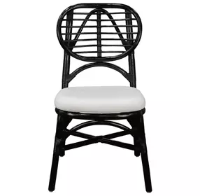 Kaya Black Upholstered Dining Chair Set of 2