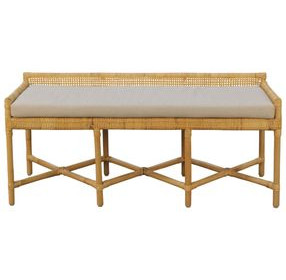 Caldera Natural Upholstered Bench