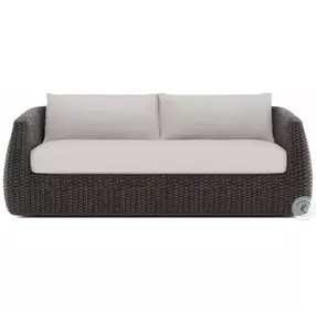 Sarene Dark Thatch And Beige 88" Outdoor Sofa