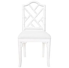 Fairfield White Lacquer Dining Chair