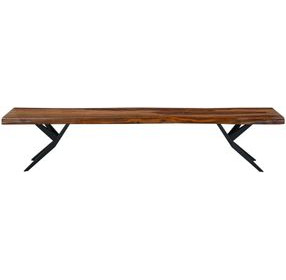 Rosewood Natural Sheesham 90" Dining Bench