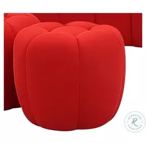 Fantasy Red Ottoman