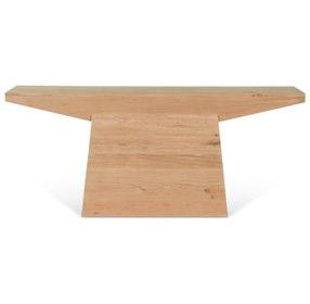 Incus Natural Oak Rectangular Console Table