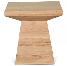 Incus Natural Oak Square Side Table