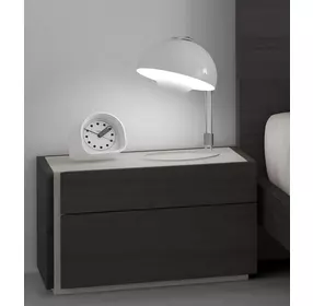 Faro Wenge and Grey Lacquer LAF Nightstand