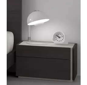 Faro Wenge and Grey Lacquer RAF Nightstand