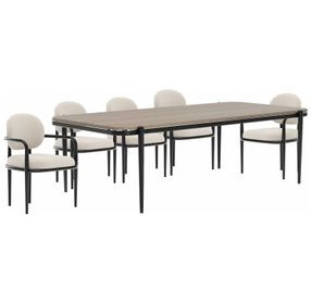 Madera Chocolate Koto Matte and Modern Dining Room Set