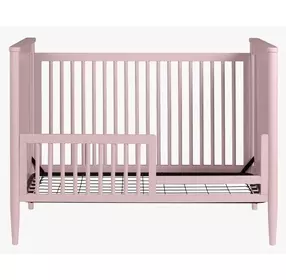 Modern Nursery Pink Convertible Crib