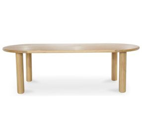 Milo Light Oak 78" Oval Dining Table
